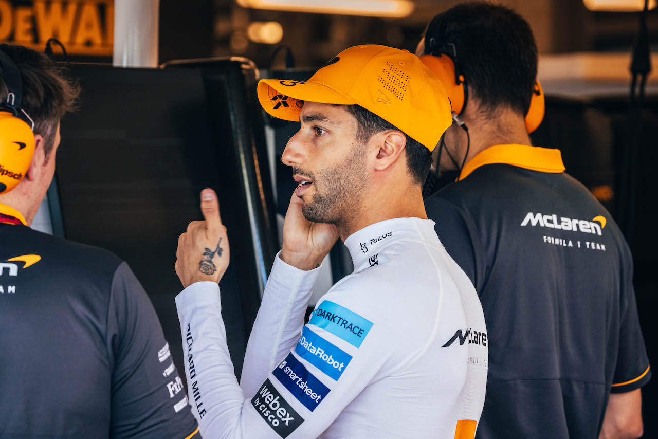 GP AZERBAIJAN, Daniel Ricciardo (AUS) McLaren.
11.06.2022. Formula 1 World Championship, Rd 8, Azerbaijan Grand Prix, Baku Street Circuit, Azerbaijan, Qualifiche Day.
- www.xpbimages.com, EMail: requests@xpbimages.com © Copyright: Bearne / XPB Images