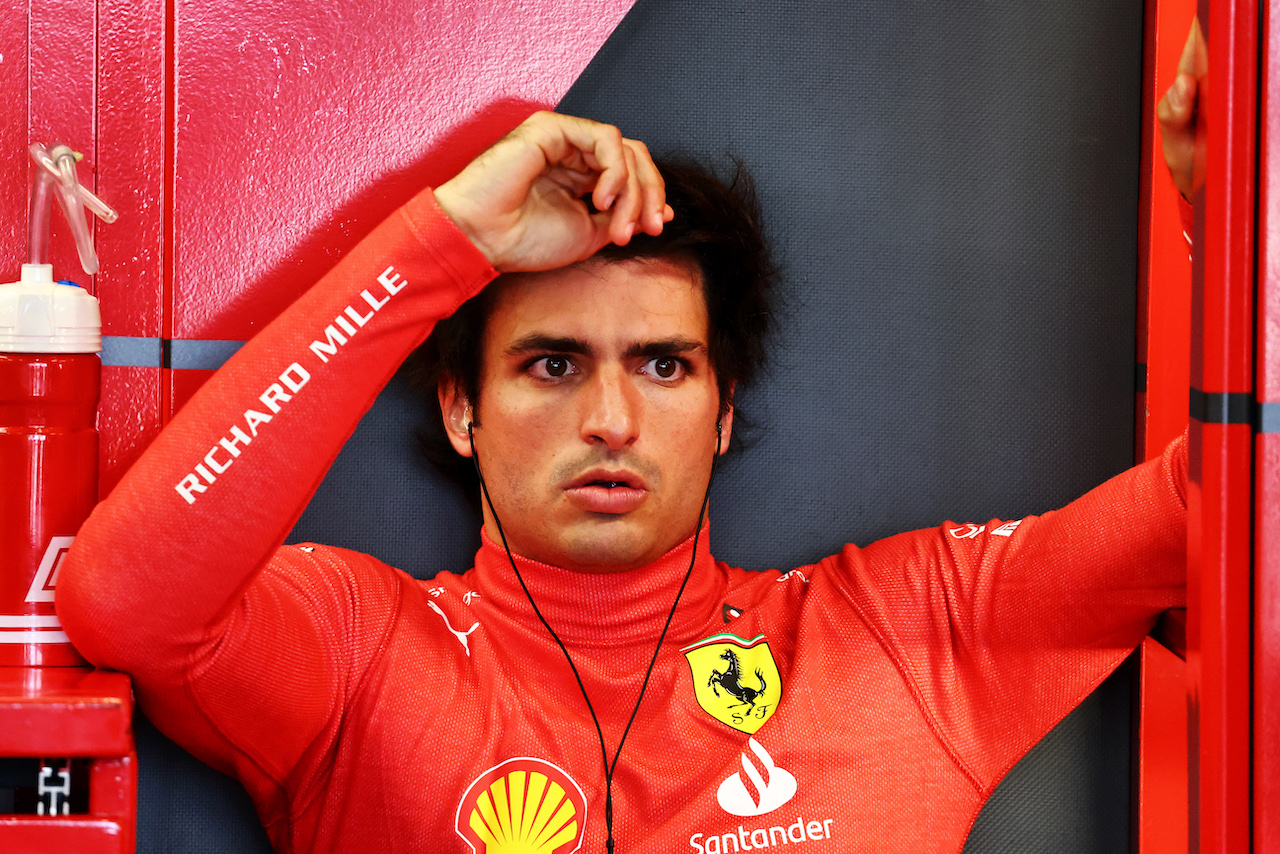 GP AZERBAIJAN, Carlos Sainz Jr (ESP) Ferrari.
11.06.2022. Formula 1 World Championship, Rd 8, Azerbaijan Grand Prix, Baku Street Circuit, Azerbaijan, Qualifiche Day.
- www.xpbimages.com, EMail: requests@xpbimages.com © Copyright: Batchelor / XPB Images