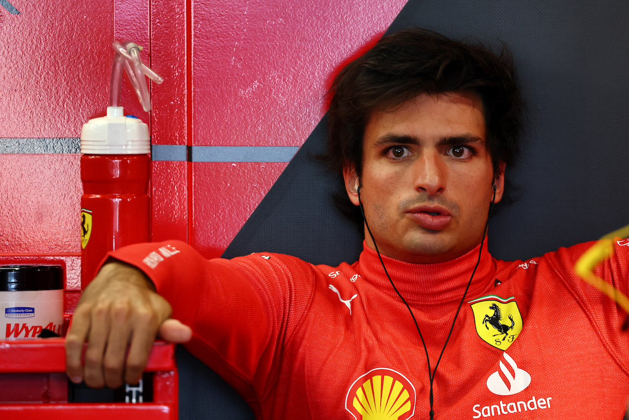 GP AZERBAIJAN, Carlos Sainz Jr (ESP) Ferrari.
11.06.2022. Formula 1 World Championship, Rd 8, Azerbaijan Grand Prix, Baku Street Circuit, Azerbaijan, Qualifiche Day.
- www.xpbimages.com, EMail: requests@xpbimages.com © Copyright: Batchelor / XPB Images