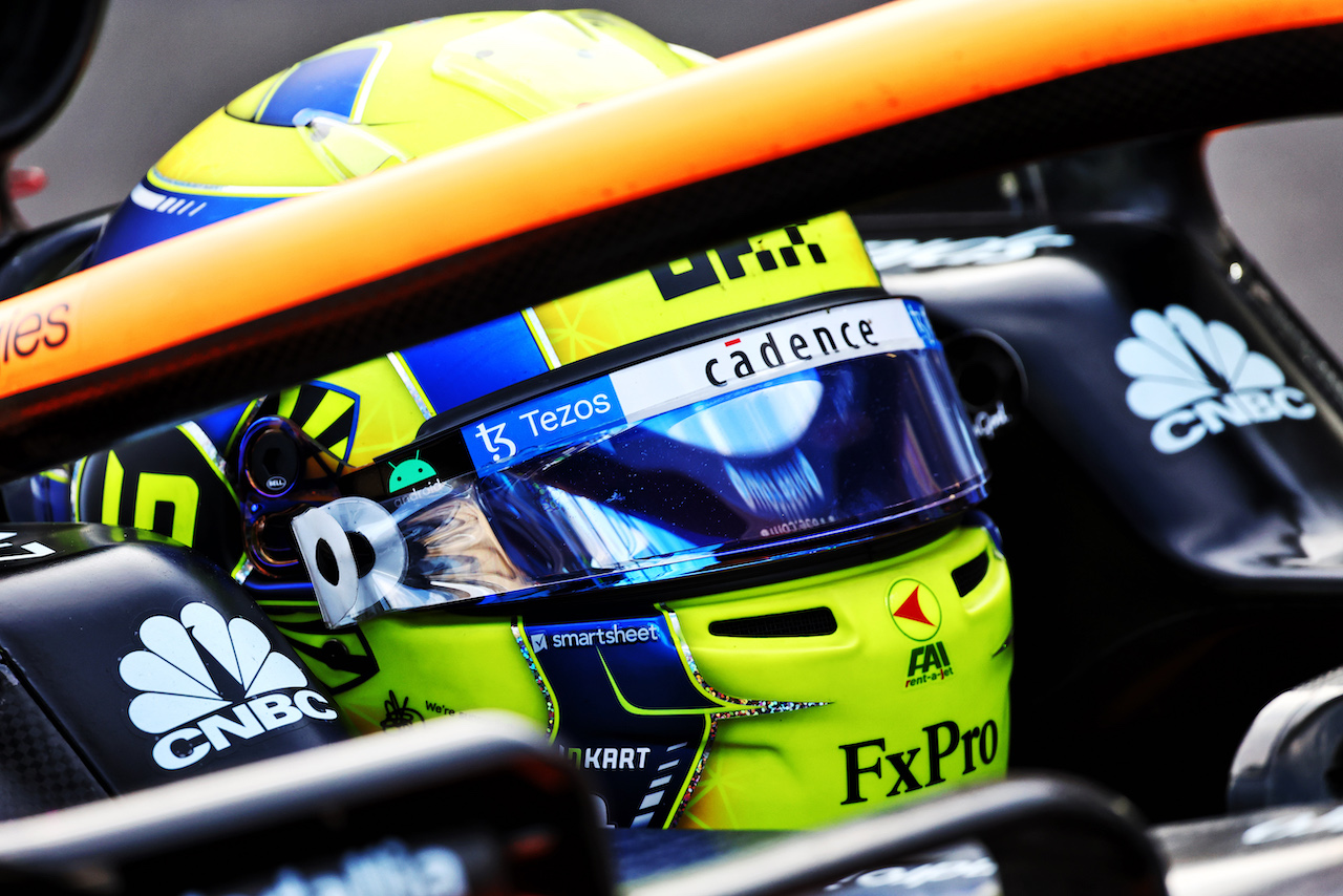 GP AZERBAIJAN, Lando Norris (GBR) McLaren MCL36.
11.06.2022. Formula 1 World Championship, Rd 8, Azerbaijan Grand Prix, Baku Street Circuit, Azerbaijan, Qualifiche Day.
- www.xpbimages.com, EMail: requests@xpbimages.com © Copyright: Batchelor / XPB Images