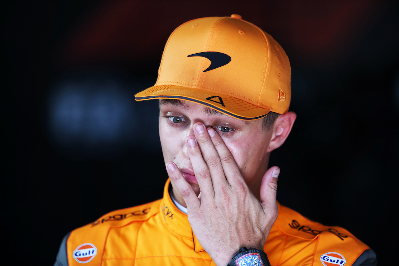 GP AZERBAIJAN, Lando Norris (GBR) McLaren.
11.06.2022. Formula 1 World Championship, Rd 8, Azerbaijan Grand Prix, Baku Street Circuit, Azerbaijan, Qualifiche Day.
 - www.xpbimages.com, EMail: requests@xpbimages.com © Copyright: Coates / XPB Images