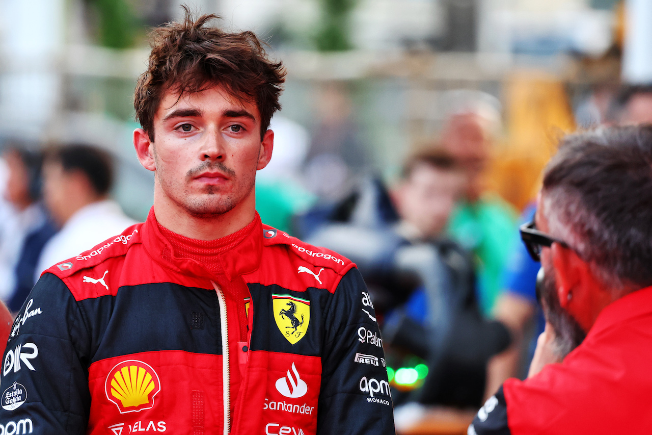 GP AZERBAIJAN, Pole sitter Charles Leclerc (MON) Ferrari in qualifying parc ferme.
11.06.2022. Formula 1 World Championship, Rd 8, Azerbaijan Grand Prix, Baku Street Circuit, Azerbaijan, Qualifiche Day.
- www.xpbimages.com, EMail: requests@xpbimages.com © Copyright: Batchelor / XPB Images
