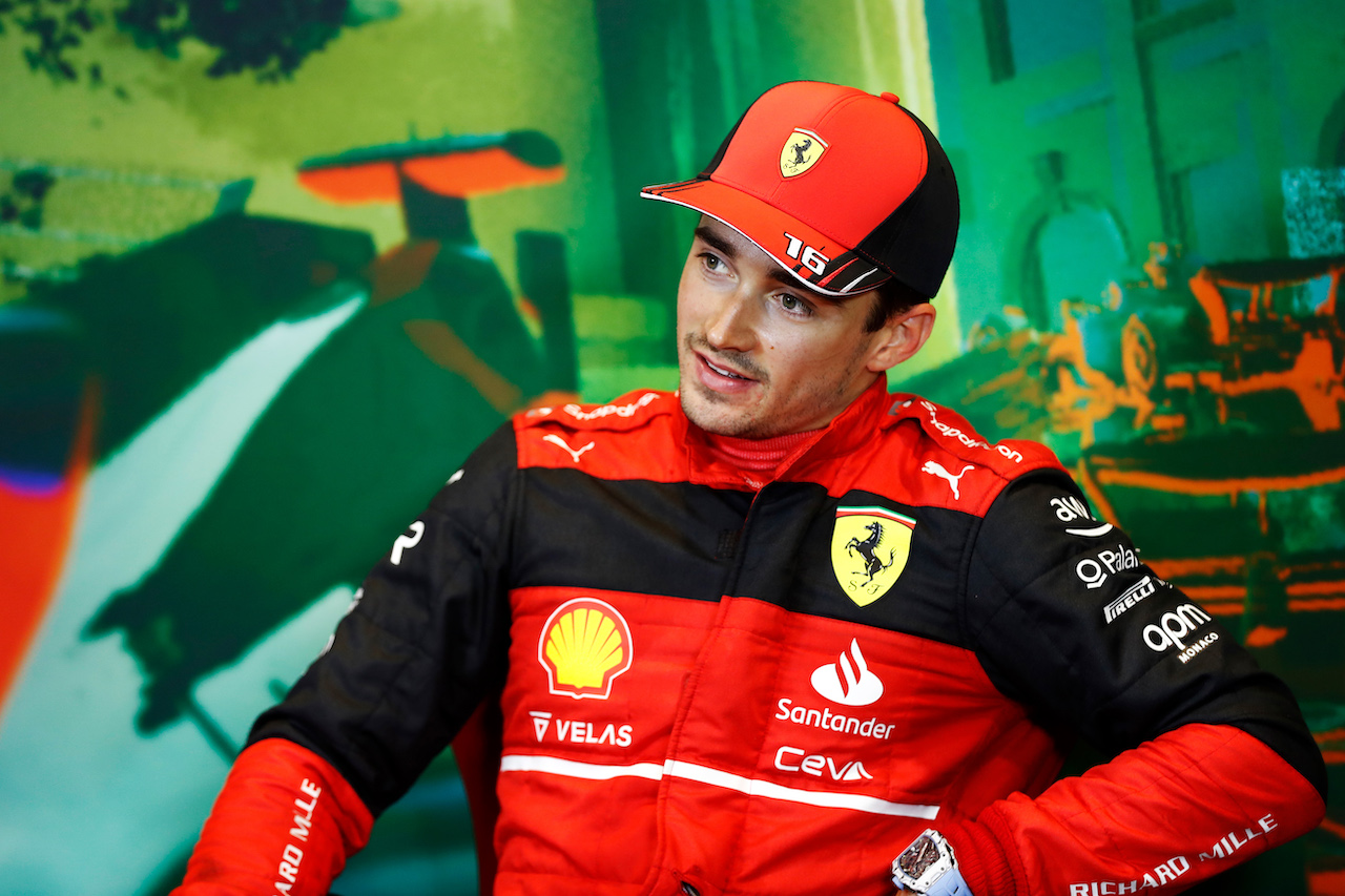 GP AZERBAIJAN, Charles Leclerc (MON) Ferrari in the post qualifying FIA Press Conference.
11.06.2022. Formula 1 World Championship, Rd 8, Azerbaijan Grand Prix, Baku Street Circuit, Azerbaijan, Qualifiche Day.
- www.xpbimages.com, EMail: requests@xpbimages.com © Copyright: XPB Images
