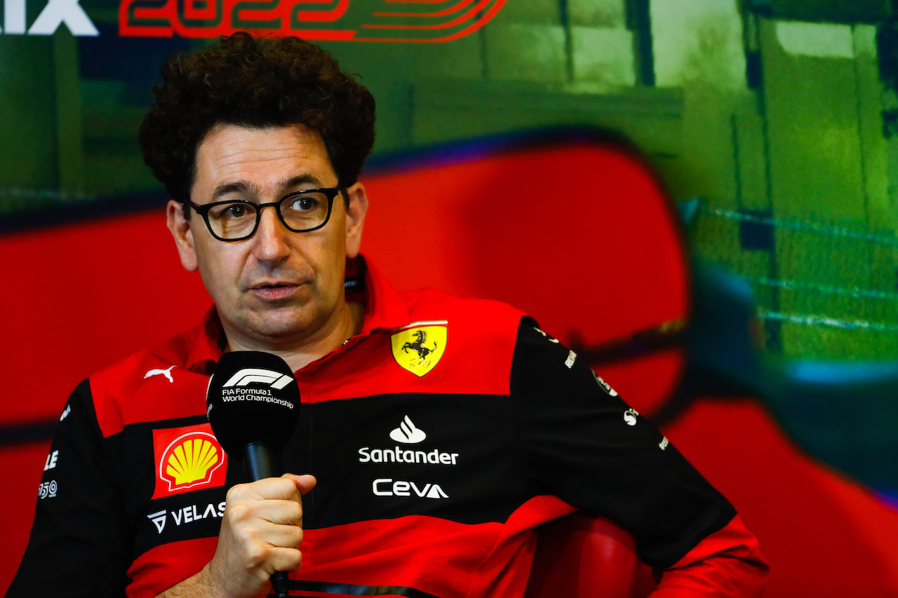 GP AZERBAIJAN, Mattia Binotto (ITA) Ferrari Team Principal in the FIA Press Conference.
11.06.2022. Formula 1 World Championship, Rd 8, Azerbaijan Grand Prix, Baku Street Circuit, Azerbaijan, Qualifiche Day.
- www.xpbimages.com, EMail: requests@xpbimages.com © Copyright: XPB Images