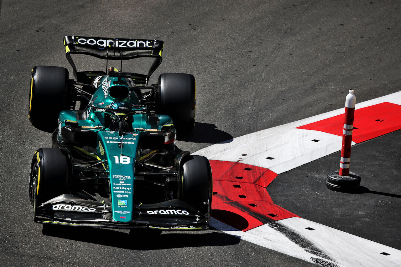 GP AZERBAIJAN, Lance Stroll (CDN) Aston Martin F1 Team AMR22.
11.06.2022. Formula 1 World Championship, Rd 8, Azerbaijan Grand Prix, Baku Street Circuit, Azerbaijan, Qualifiche Day.
 - www.xpbimages.com, EMail: requests@xpbimages.com © Copyright: Coates / XPB Images