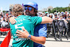 GP AZERBAIJAN, Sebastian Vettel (GER), Aston Martin F1 Team e Fernando Alonso (ESP), Alpine F1 Team 
11.06.2022. Formula 1 World Championship, Rd 8, Azerbaijan Grand Prix, Baku Street Circuit, Azerbaijan, Qualifiche Day.
- www.xpbimages.com, EMail: requests@xpbimages.com ¬© Copyright: Charniaux / XPB Images