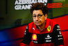GP AZERBAIJAN, Mattia Binotto (ITA) Ferrari Team Principal in the FIA Press Conference.
11.06.2022. Formula 1 World Championship, Rd 8, Azerbaijan Grand Prix, Baku Street Circuit, Azerbaijan, Qualifiche Day.
- www.xpbimages.com, EMail: requests@xpbimages.com © Copyright: XPB Images