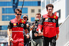 GP AZERBAIJAN, (L to R): Charles Leclerc (MON) Ferrari with Mattia Binotto (ITA) Ferrari Team Principal.
11.06.2022. Formula 1 World Championship, Rd 8, Azerbaijan Grand Prix, Baku Street Circuit, Azerbaijan, Qualifiche Day.
 - www.xpbimages.com, EMail: requests@xpbimages.com © Copyright: Coates / XPB Images