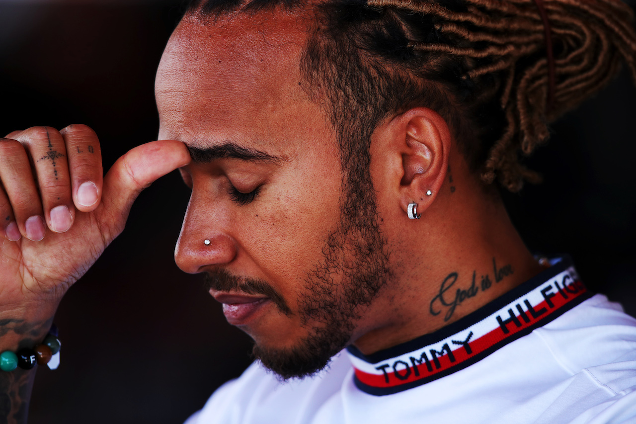 GP AZERBAIJAN, Lewis Hamilton (GBR) Mercedes AMG F1.
10.06.2022. Formula 1 World Championship, Rd 8, Azerbaijan Grand Prix, Baku Street Circuit, Azerbaijan, Practice Day.
 - www.xpbimages.com, EMail: requests@xpbimages.com © Copyright: Coates / XPB Images