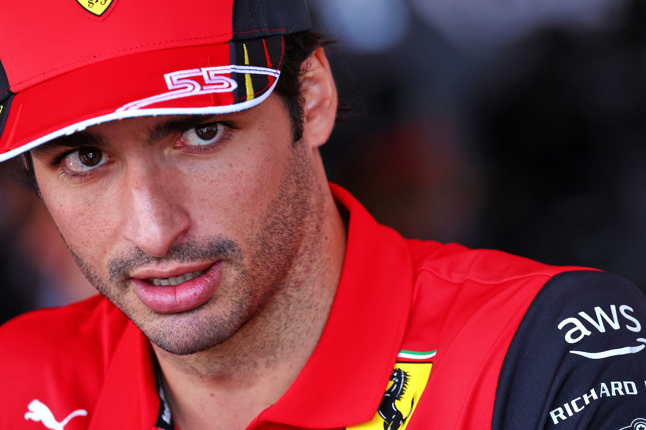 GP AZERBAIJAN, Carlos Sainz Jr (ESP) Ferrari.
10.06.2022. Formula 1 World Championship, Rd 8, Azerbaijan Grand Prix, Baku Street Circuit, Azerbaijan, Practice Day.
- www.xpbimages.com, EMail: requests@xpbimages.com © Copyright: Batchelor / XPB Images