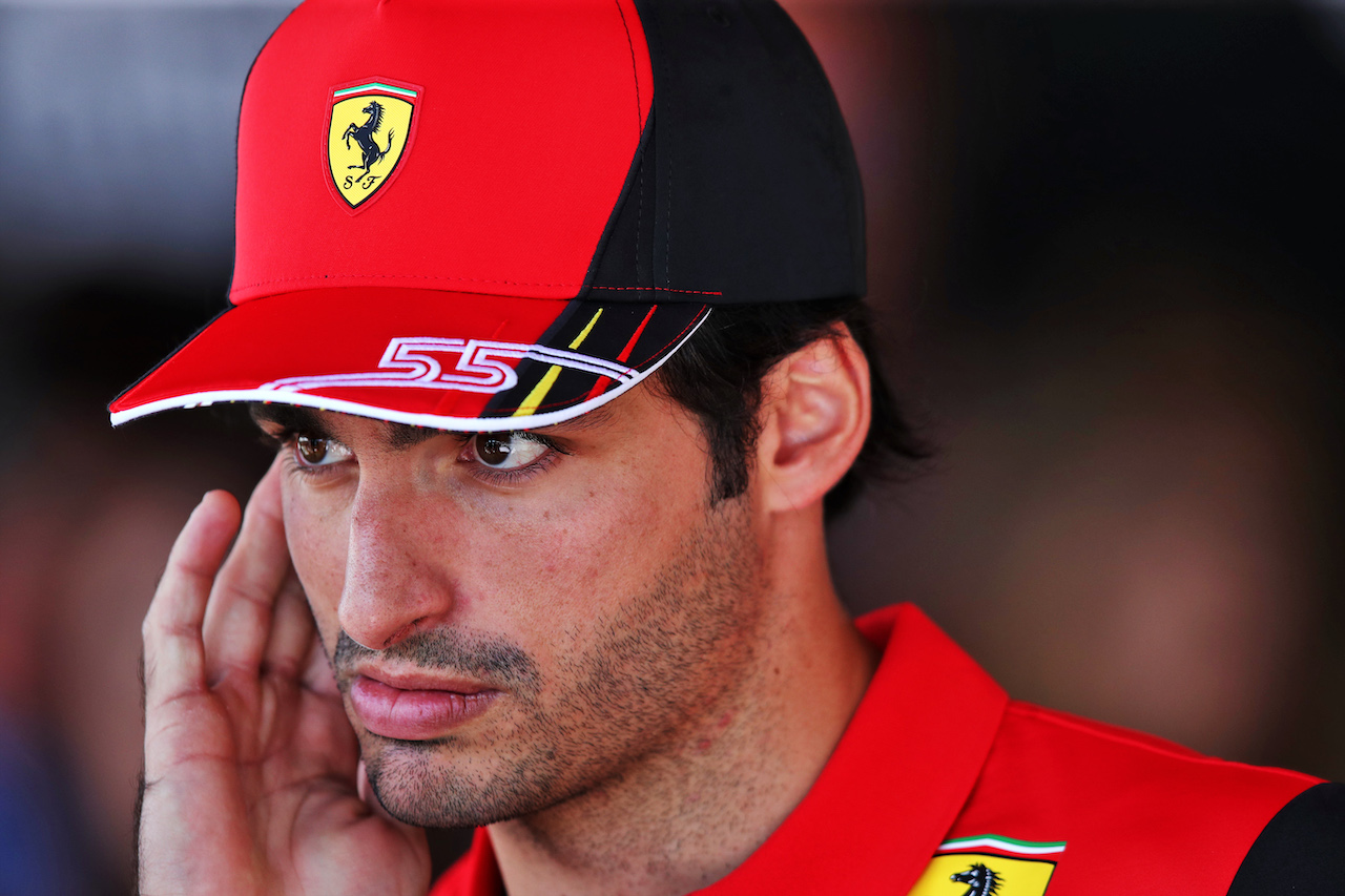 GP AZERBAIJAN, Carlos Sainz Jr (ESP) Ferrari.
10.06.2022. Formula 1 World Championship, Rd 8, Azerbaijan Grand Prix, Baku Street Circuit, Azerbaijan, Practice Day.
 - www.xpbimages.com, EMail: requests@xpbimages.com © Copyright: Coates / XPB Images