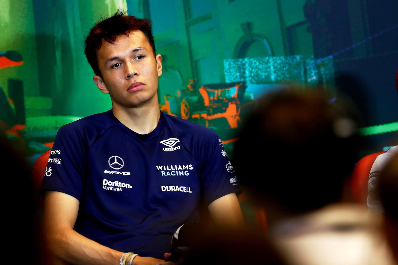 GP AZERBAIJAN, Alexander Albon (THA) Williams Racing in the FIA Press Conference.
10.06.2022. Formula 1 World Championship, Rd 8, Azerbaijan Grand Prix, Baku Street Circuit, Azerbaijan, Practice Day.
- www.xpbimages.com, EMail: requests@xpbimages.com © Copyright: XPB Images