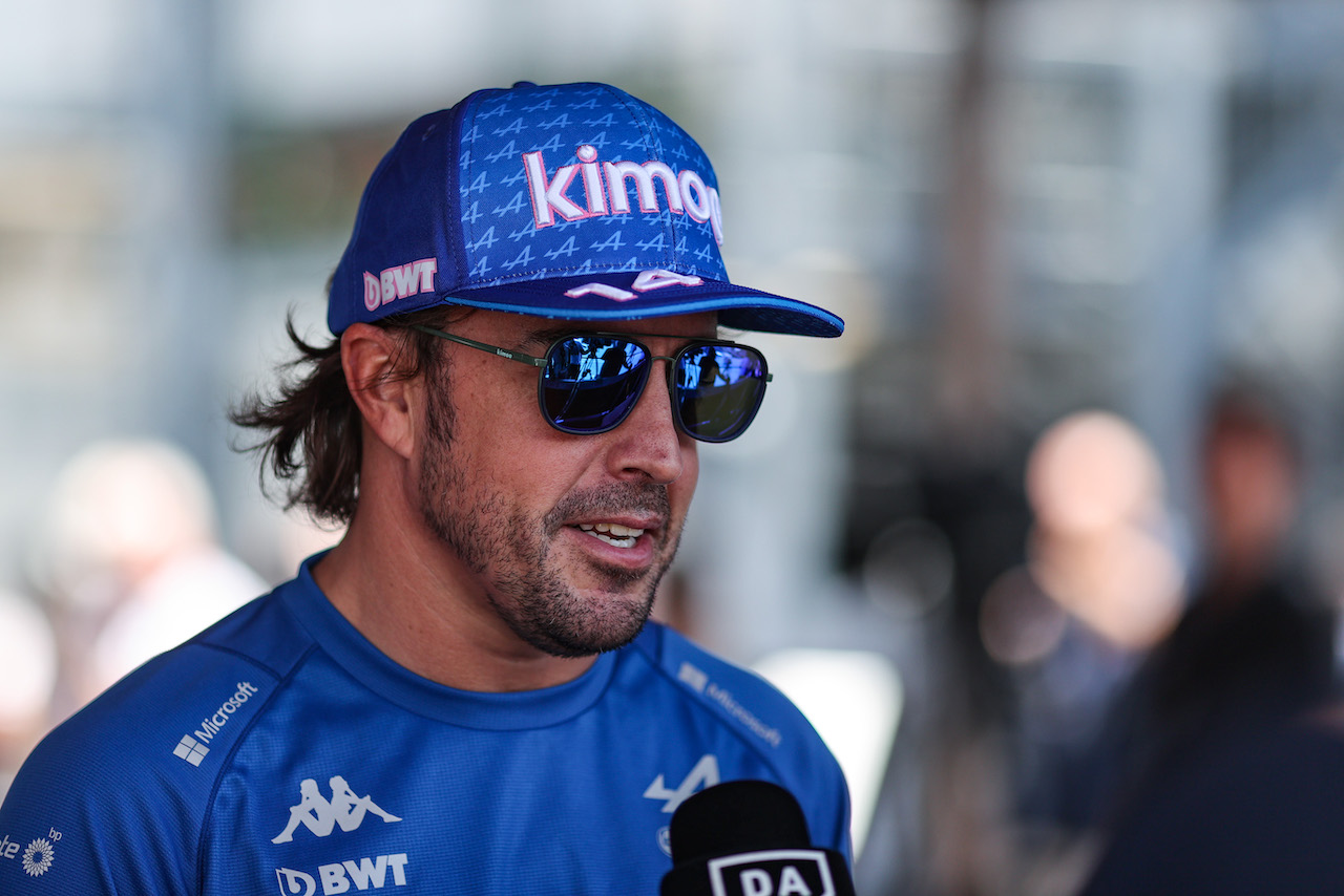 GP AZERBAIJAN, Fernando Alonso (ESP), Alpine F1 Team 
10.06.2022. Formula 1 World Championship, Rd 8, Azerbaijan Grand Prix, Baku Street Circuit, Azerbaijan, Practice Day.
- www.xpbimages.com, EMail: requests@xpbimages.com © Copyright: Charniaux / XPB Images