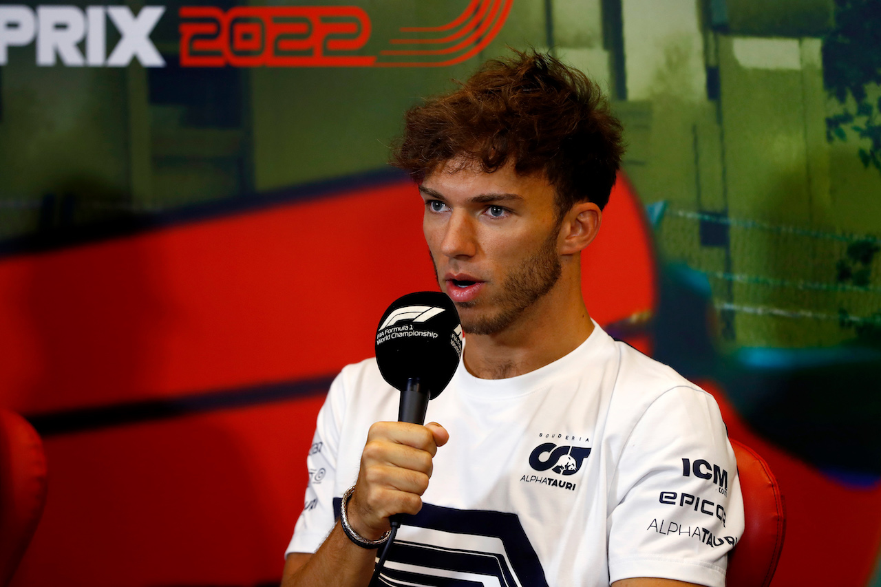 GP AZERBAIJAN, Pierre Gasly (FRA) AlphaTauri in the FIA Press Conference.
10.06.2022. Formula 1 World Championship, Rd 8, Azerbaijan Grand Prix, Baku Street Circuit, Azerbaijan, Practice Day.
- www.xpbimages.com, EMail: requests@xpbimages.com © Copyright: XPB Images