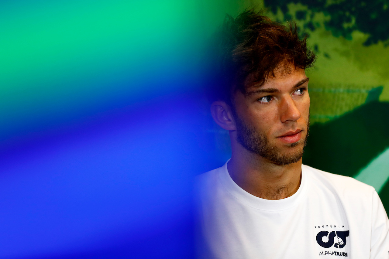 GP AZERBAIJAN, Pierre Gasly (FRA) AlphaTauri in the FIA Press Conference.
10.06.2022. Formula 1 World Championship, Rd 8, Azerbaijan Grand Prix, Baku Street Circuit, Azerbaijan, Practice Day.
- www.xpbimages.com, EMail: requests@xpbimages.com © Copyright: XPB Images
