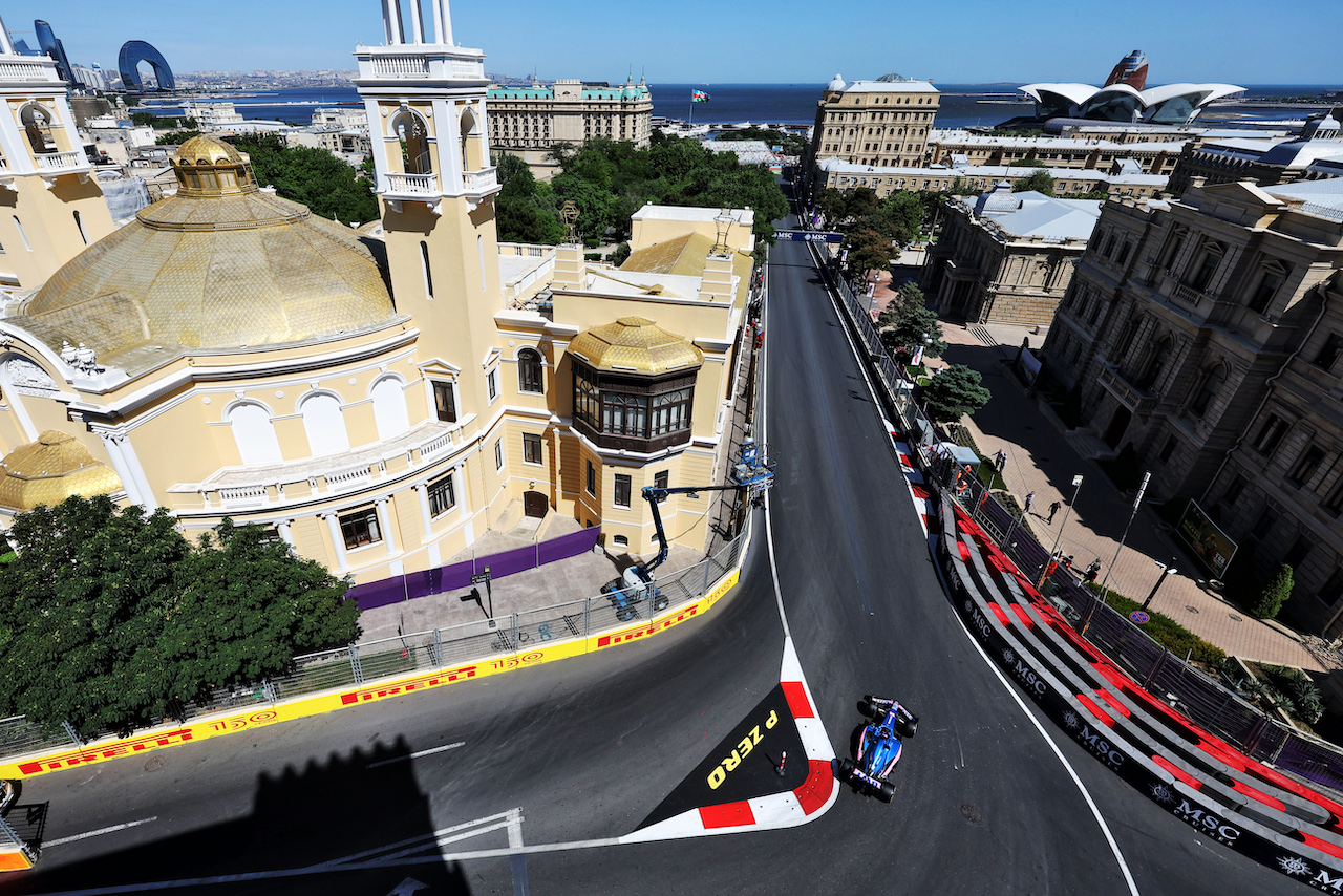 GP AZERBAIJAN, Fernando Alonso (ESP) Alpine F1 Team A522.
10.06.2022. Formula 1 World Championship, Rd 8, Azerbaijan Grand Prix, Baku Street Circuit, Azerbaijan, Practice Day.
- www.xpbimages.com, EMail: requests@xpbimages.com © Copyright: Bearne / XPB Images
