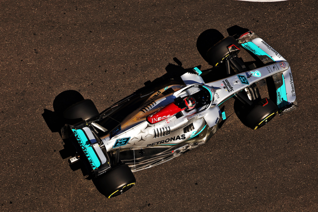 GP AZERBAIJAN, George Russell (GBR) Mercedes AMG F1 W13.
10.06.2022. Formula 1 World Championship, Rd 8, Azerbaijan Grand Prix, Baku Street Circuit, Azerbaijan, Practice Day.
- www.xpbimages.com, EMail: requests@xpbimages.com © Copyright: Bearne / XPB Images