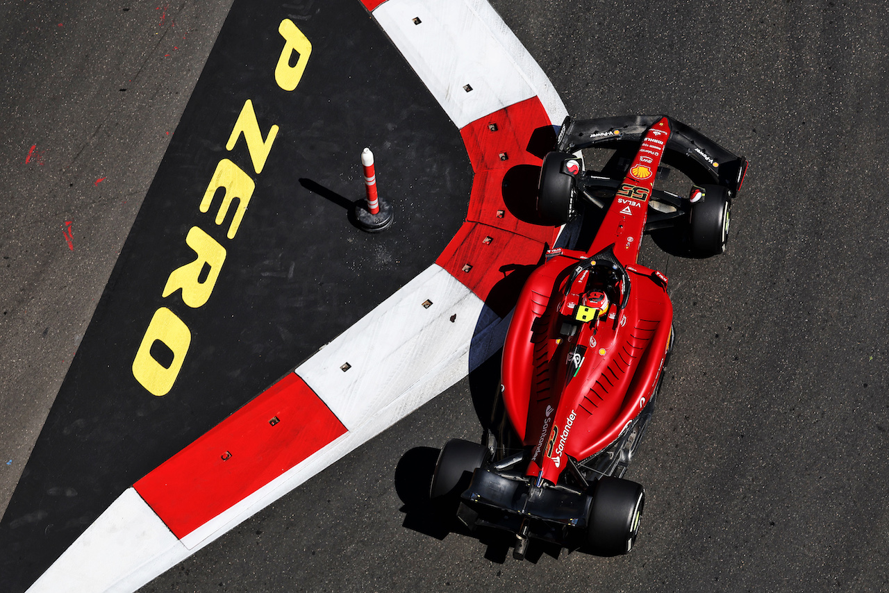 GP AZERBAIJAN, Carlos Sainz Jr (ESP) Ferrari F1-75.
10.06.2022. Formula 1 World Championship, Rd 8, Azerbaijan Grand Prix, Baku Street Circuit, Azerbaijan, Practice Day.
- www.xpbimages.com, EMail: requests@xpbimages.com © Copyright: Bearne / XPB Images