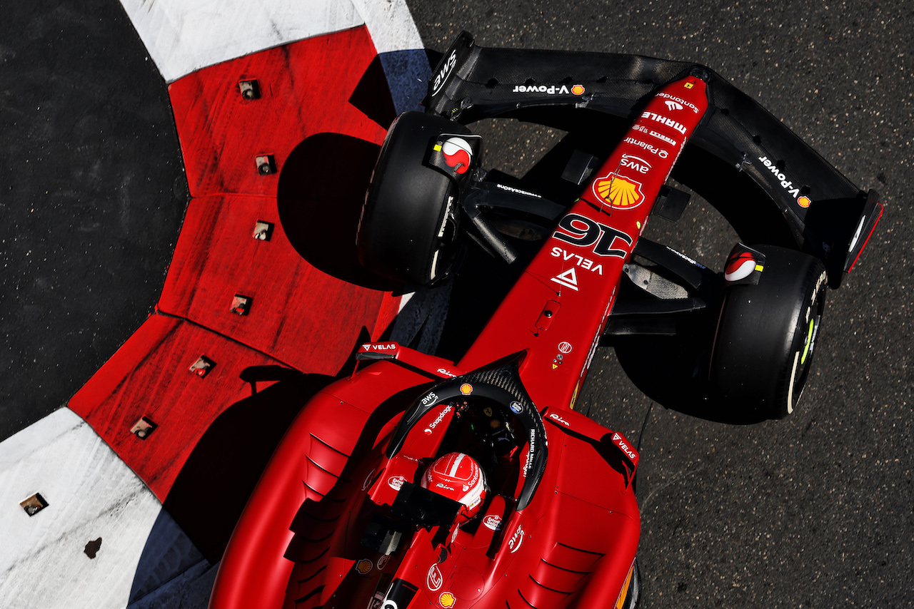 GP AZERBAIJAN, Charles Leclerc (MON) Ferrari F1-75.
10.06.2022. Formula 1 World Championship, Rd 8, Azerbaijan Grand Prix, Baku Street Circuit, Azerbaijan, Practice Day.
- www.xpbimages.com, EMail: requests@xpbimages.com © Copyright: Bearne / XPB Images