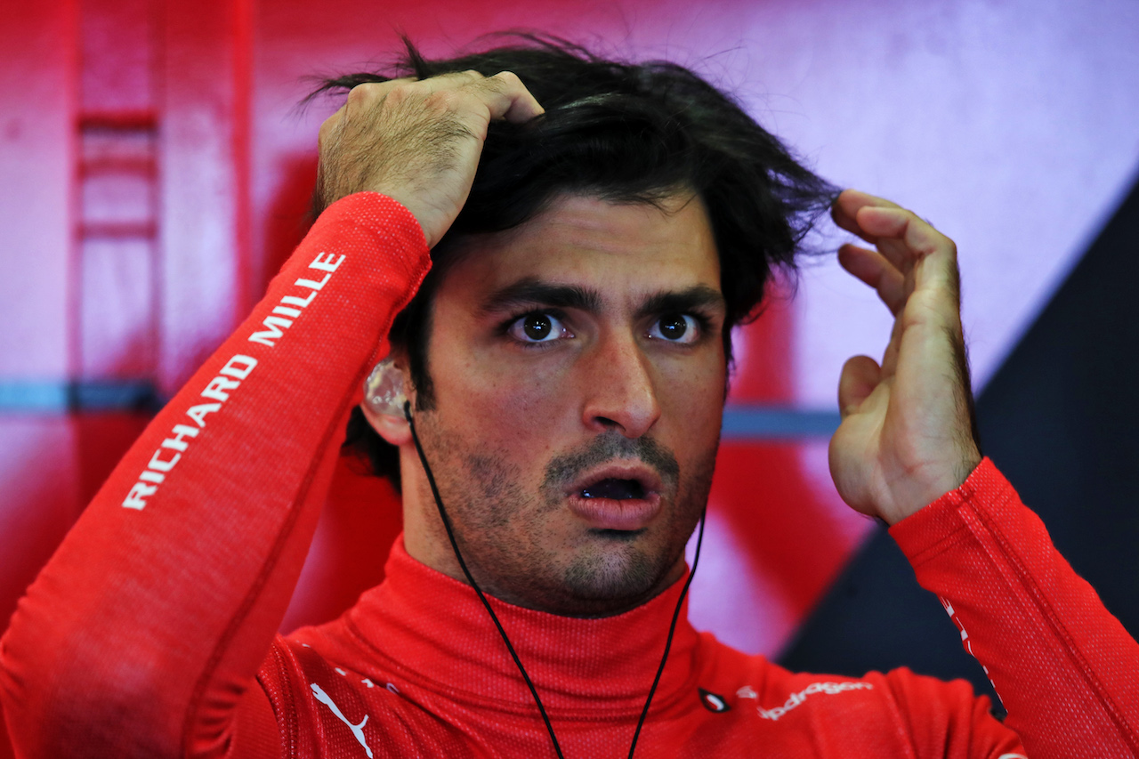 GP AZERBAIJAN, Carlos Sainz Jr (ESP) Ferrari.
10.06.2022. Formula 1 World Championship, Rd 8, Azerbaijan Grand Prix, Baku Street Circuit, Azerbaijan, Practice Day.
 - www.xpbimages.com, EMail: requests@xpbimages.com © Copyright: Coates / XPB Images