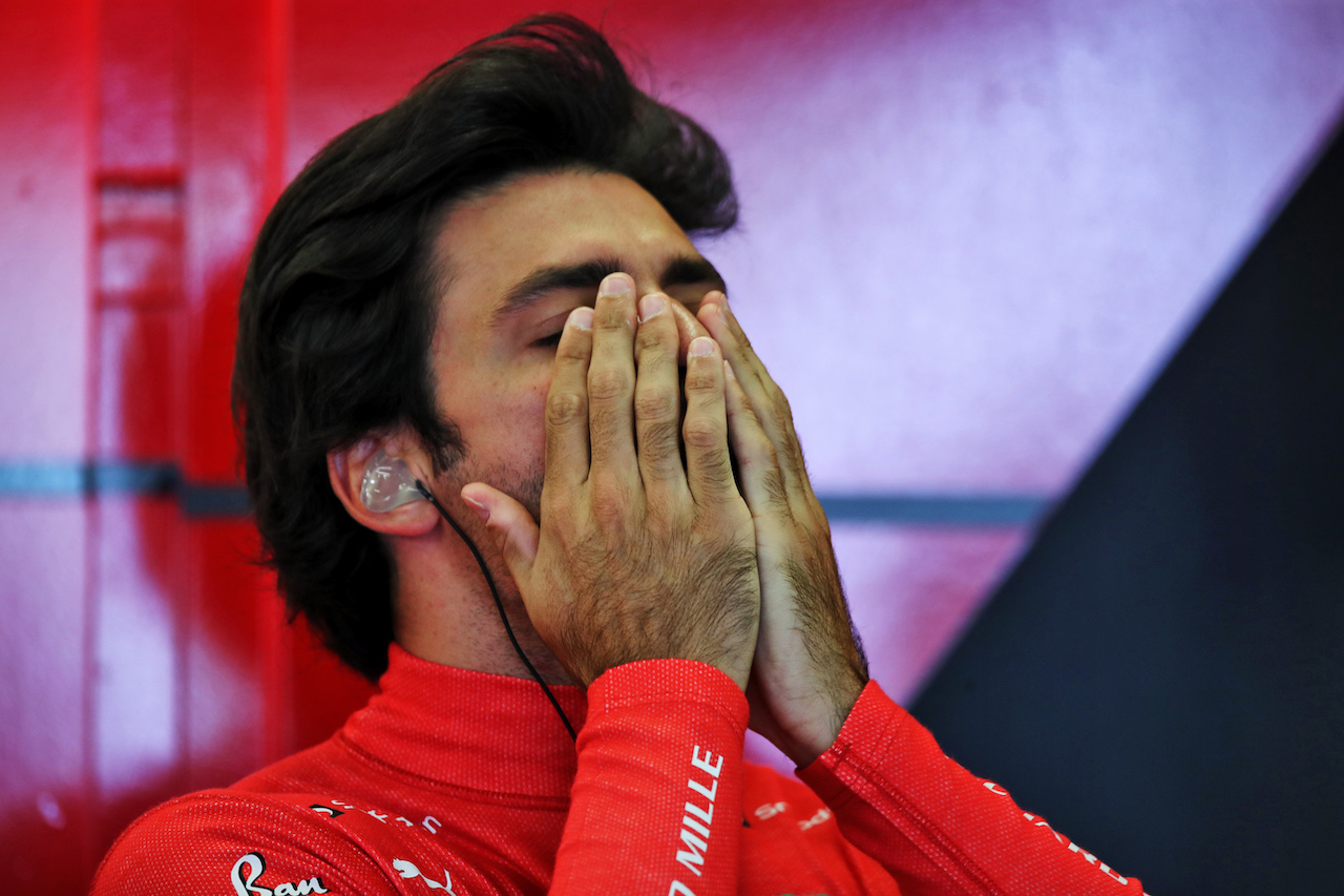 GP AZERBAIJAN, Carlos Sainz Jr (ESP) Ferrari.
10.06.2022. Formula 1 World Championship, Rd 8, Azerbaijan Grand Prix, Baku Street Circuit, Azerbaijan, Practice Day.
 - www.xpbimages.com, EMail: requests@xpbimages.com © Copyright: Coates / XPB Images