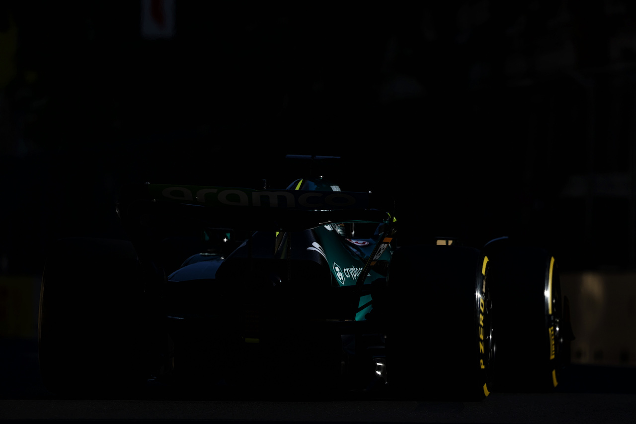 GP AZERBAIJAN, Lance Stroll (CDN) Aston Martin F1 Team AMR22.
10.06.2022. Formula 1 World Championship, Rd 8, Azerbaijan Grand Prix, Baku Street Circuit, Azerbaijan, Practice Day.
- www.xpbimages.com, EMail: requests@xpbimages.com © Copyright: Bearne / XPB Images