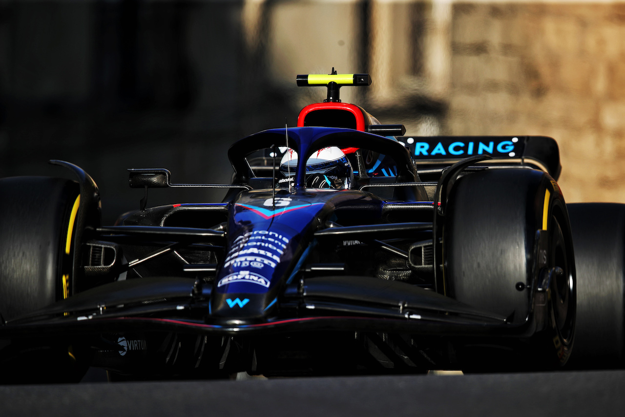 GP AZERBAIJAN, Nicholas Latifi (CDN) Williams Racing FW44.
10.06.2022. Formula 1 World Championship, Rd 8, Azerbaijan Grand Prix, Baku Street Circuit, Azerbaijan, Practice Day.
 - www.xpbimages.com, EMail: requests@xpbimages.com © Copyright: Coates / XPB Images