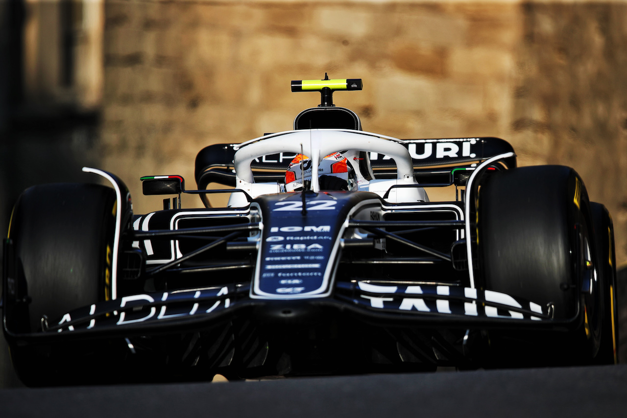 GP AZERBAIJAN, Yuki Tsunoda (JPN) AlphaTauri AT03.
10.06.2022. Formula 1 World Championship, Rd 8, Azerbaijan Grand Prix, Baku Street Circuit, Azerbaijan, Practice Day.
 - www.xpbimages.com, EMail: requests@xpbimages.com © Copyright: Coates / XPB Images