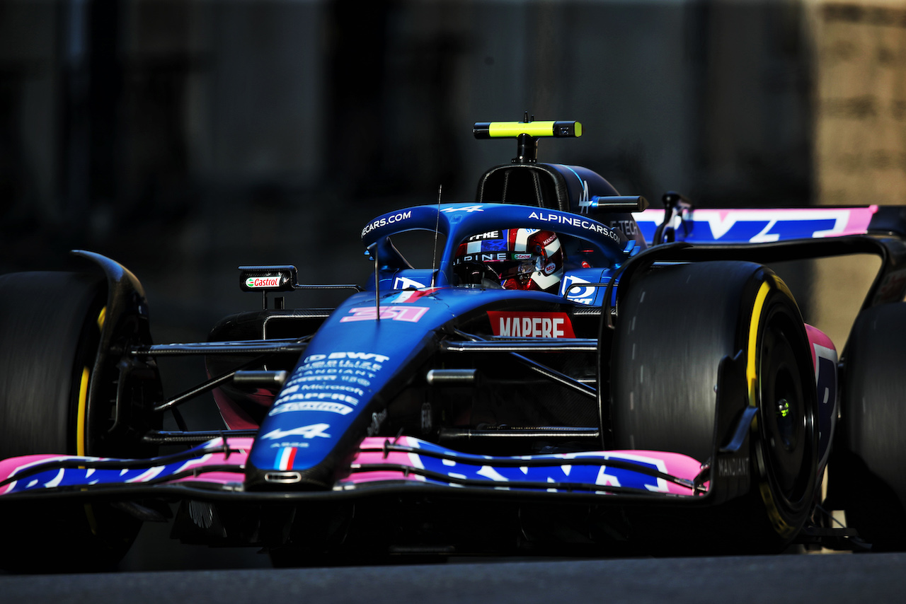 GP AZERBAIJAN, Esteban Ocon (FRA) Alpine F1 Team A522.
10.06.2022. Formula 1 World Championship, Rd 8, Azerbaijan Grand Prix, Baku Street Circuit, Azerbaijan, Practice Day.
 - www.xpbimages.com, EMail: requests@xpbimages.com © Copyright: Coates / XPB Images