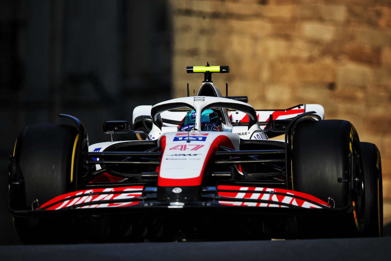 GP AZERBAIJAN, Mick Schumacher (GER) Haas VF-22.
10.06.2022. Formula 1 World Championship, Rd 8, Azerbaijan Grand Prix, Baku Street Circuit, Azerbaijan, Practice Day.
 - www.xpbimages.com, EMail: requests@xpbimages.com © Copyright: Coates / XPB Images