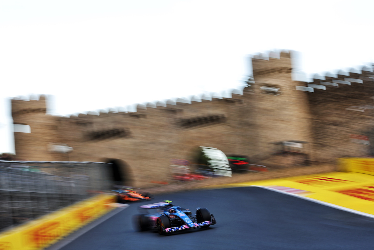 GP AZERBAIJAN, Esteban Ocon (FRA) Alpine F1 Team A522.
10.06.2022. Formula 1 World Championship, Rd 8, Azerbaijan Grand Prix, Baku Street Circuit, Azerbaijan, Practice Day.
- www.xpbimages.com, EMail: requests@xpbimages.com © Copyright: Bearne / XPB Images