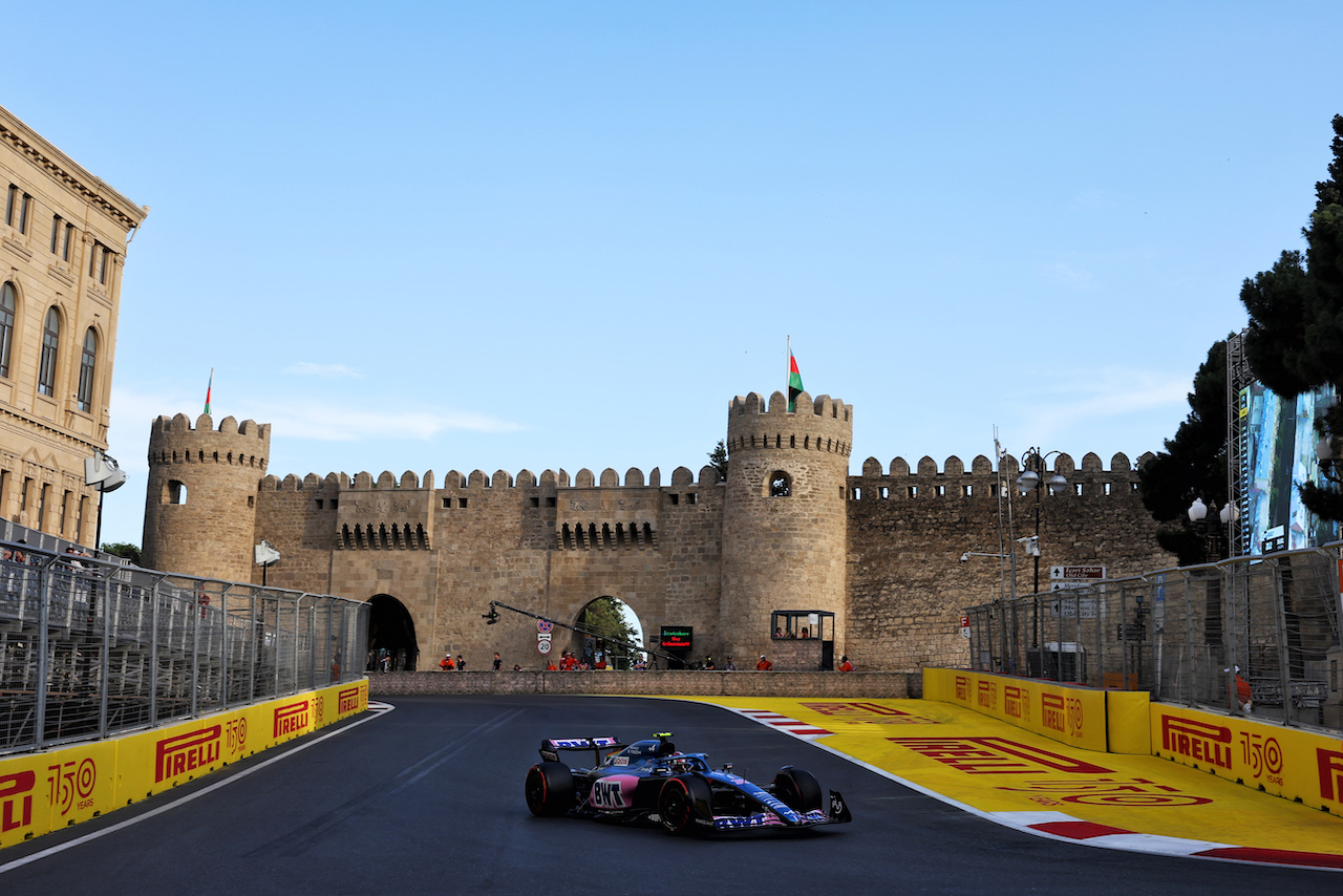 GP AZERBAIJAN, Esteban Ocon (FRA) Alpine F1 Team A522.
10.06.2022. Formula 1 World Championship, Rd 8, Azerbaijan Grand Prix, Baku Street Circuit, Azerbaijan, Practice Day.
- www.xpbimages.com, EMail: requests@xpbimages.com © Copyright: Bearne / XPB Images