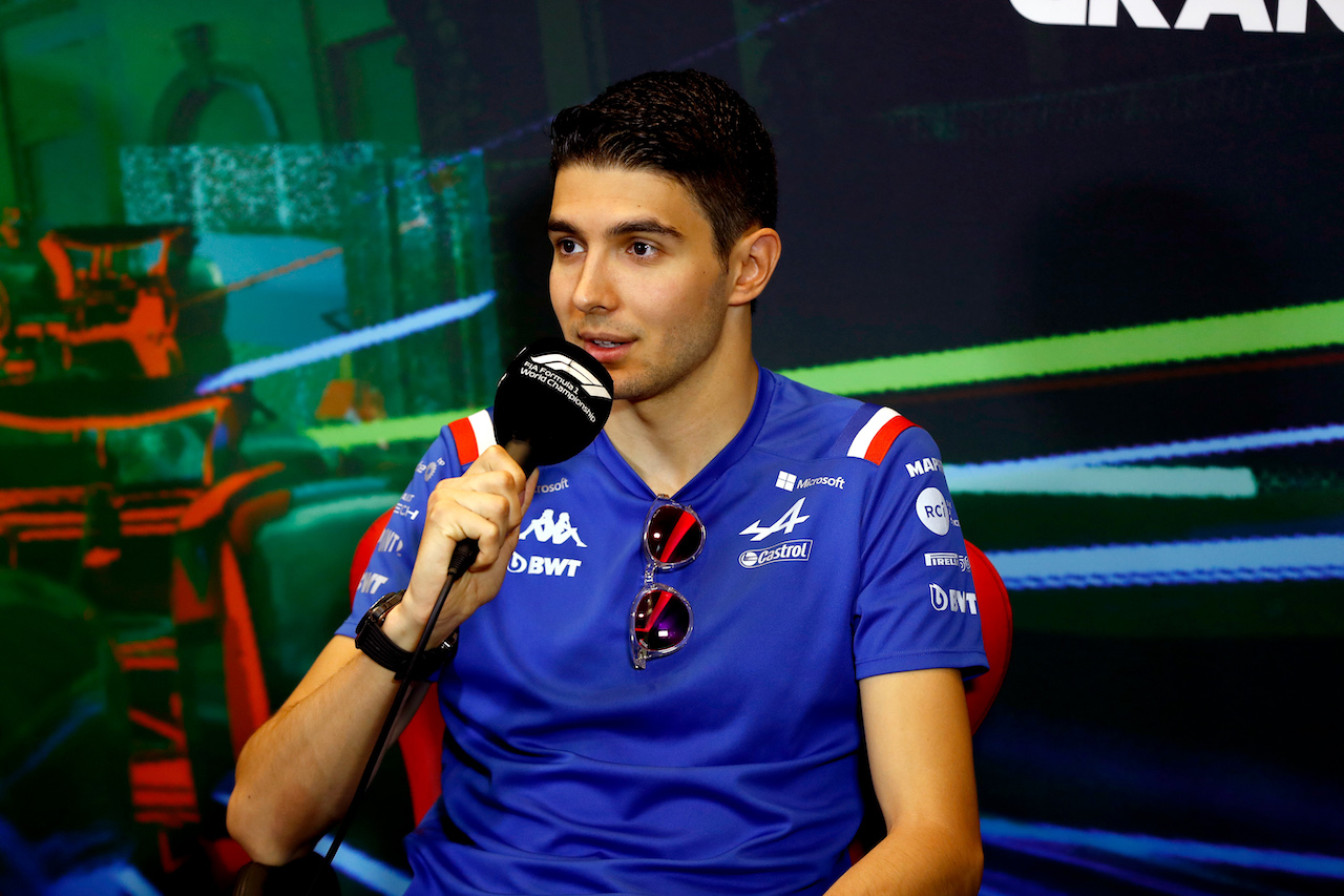 GP AZERBAIJAN, Esteban Ocon (FRA) Alpine F1 Team in the FIA Press Conference.
10.06.2022. Formula 1 World Championship, Rd 8, Azerbaijan Grand Prix, Baku Street Circuit, Azerbaijan, Practice Day.
- www.xpbimages.com, EMail: requests@xpbimages.com © Copyright: XPB Images