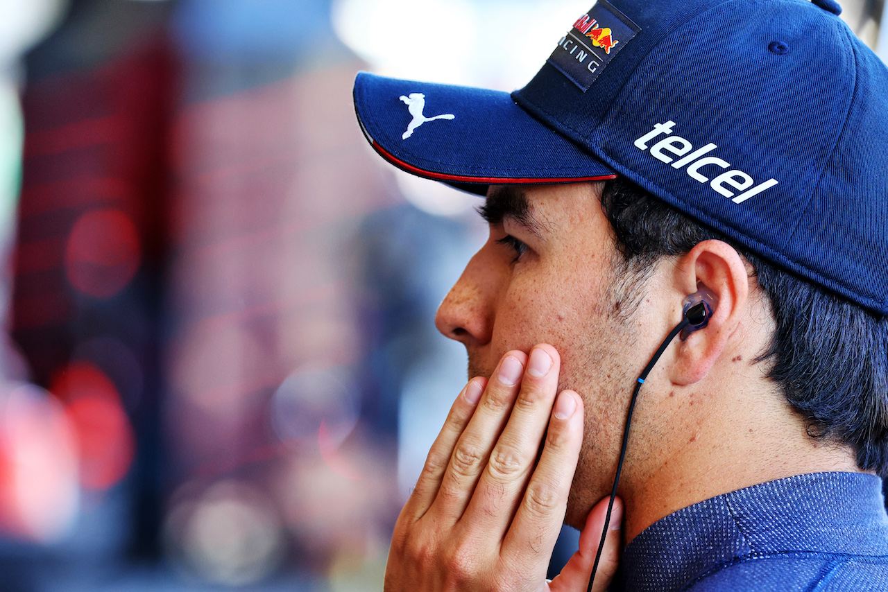 GP AZERBAIJAN, Sergio Perez (MEX) Red Bull Racing.
10.06.2022. Formula 1 World Championship, Rd 8, Azerbaijan Grand Prix, Baku Street Circuit, Azerbaijan, Practice Day.
- www.xpbimages.com, EMail: requests@xpbimages.com © Copyright: Batchelor / XPB Images