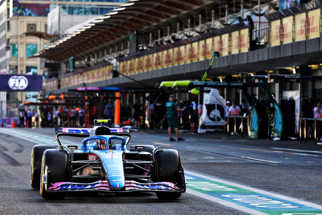 GP AZERBAIJAN, Esteban Ocon (FRA) Alpine F1 Team A522.
10.06.2022. Formula 1 World Championship, Rd 8, Azerbaijan Grand Prix, Baku Street Circuit, Azerbaijan, Practice Day.
- www.xpbimages.com, EMail: requests@xpbimages.com © Copyright: Batchelor / XPB Images