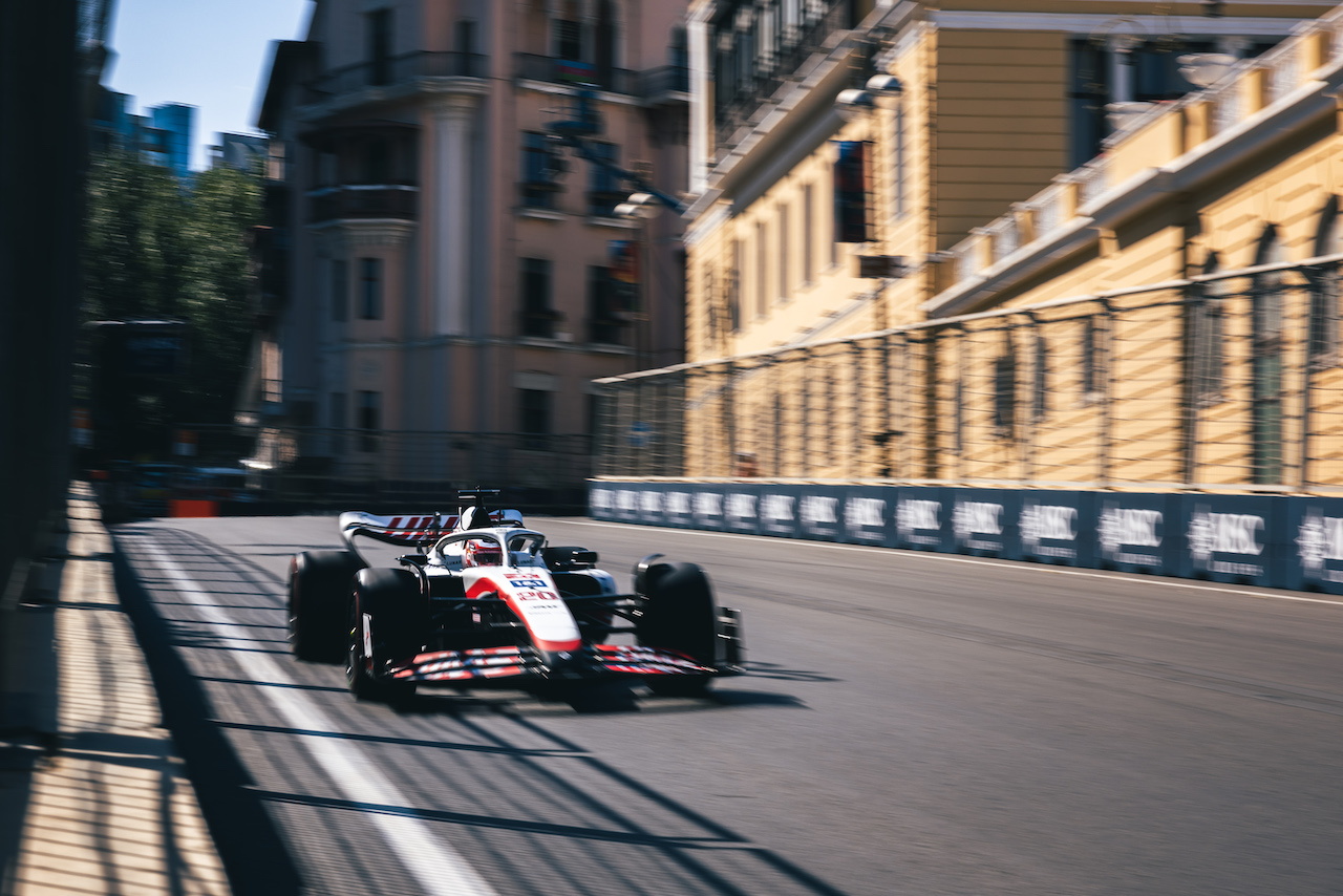 GP AZERBAIJAN, Kevin Magnussen (DEN) Haas VF-22.
10.06.2022. Formula 1 World Championship, Rd 8, Azerbaijan Grand Prix, Baku Street Circuit, Azerbaijan, Practice Day.
- www.xpbimages.com, EMail: requests@xpbimages.com © Copyright: Bearne / XPB Images