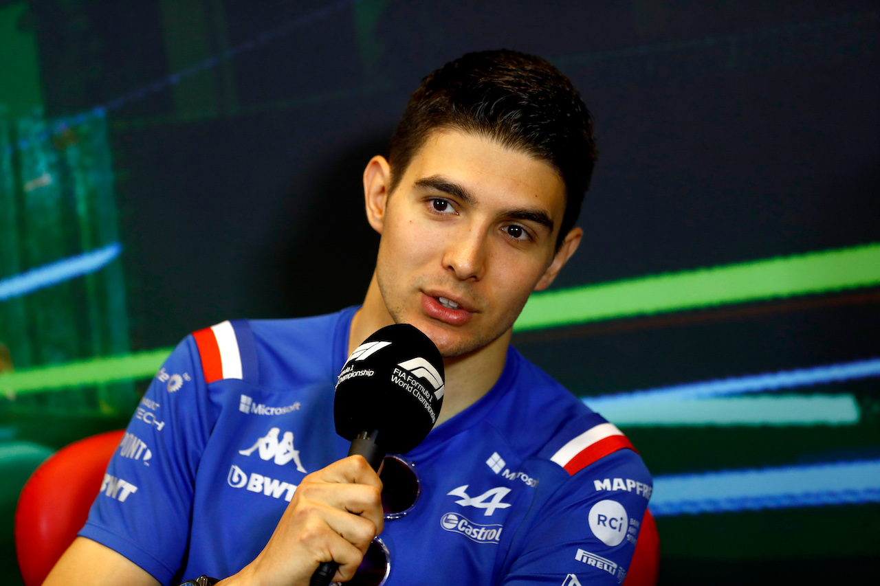 GP AZERBAIJAN, Esteban Ocon (FRA) Alpine F1 Team in the FIA Press Conference.
10.06.2022. Formula 1 World Championship, Rd 8, Azerbaijan Grand Prix, Baku Street Circuit, Azerbaijan, Practice Day.
- www.xpbimages.com, EMail: requests@xpbimages.com © Copyright: XPB Images