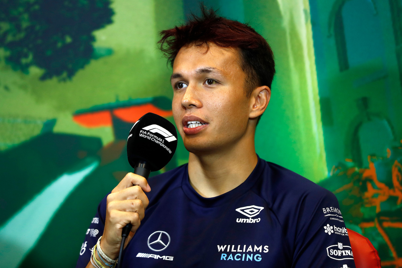 GP AZERBAIJAN, Alexander Albon (THA) Williams Racing in the FIA Press Conference.
10.06.2022. Formula 1 World Championship, Rd 8, Azerbaijan Grand Prix, Baku Street Circuit, Azerbaijan, Practice Day.
- www.xpbimages.com, EMail: requests@xpbimages.com © Copyright: XPB Images