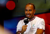 GP AZERBAIJAN, Lewis Hamilton (GBR) Mercedes AMG F1 in the FIA Press Conference.
10.06.2022. Formula 1 World Championship, Rd 8, Azerbaijan Grand Prix, Baku Street Circuit, Azerbaijan, Practice Day.
- www.xpbimages.com, EMail: requests@xpbimages.com © Copyright: XPB Images