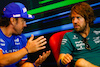 GP AZERBAIJAN, (L to R): Fernando Alonso (ESP) Alpine F1 Team e Sebastian Vettel (GER) Aston Martin F1 Team in the FIA Press Conference.
10.06.2022. Formula 1 World Championship, Rd 8, Azerbaijan Grand Prix, Baku Street Circuit, Azerbaijan, Practice Day.
- www.xpbimages.com, EMail: requests@xpbimages.com © Copyright: XPB Images