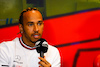 GP AZERBAIJAN, Lewis Hamilton (GBR) Mercedes AMG F1 in the FIA Press Conference.
10.06.2022. Formula 1 World Championship, Rd 8, Azerbaijan Grand Prix, Baku Street Circuit, Azerbaijan, Practice Day.
- www.xpbimages.com, EMail: requests@xpbimages.com © Copyright: XPB Images