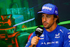 GP AZERBAIJAN, Fernando Alonso (ESP) Alpine F1 Team in the FIA Press Conference.
10.06.2022. Formula 1 World Championship, Rd 8, Azerbaijan Grand Prix, Baku Street Circuit, Azerbaijan, Practice Day.
- www.xpbimages.com, EMail: requests@xpbimages.com © Copyright: XPB Images