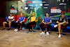 GP AZERBAIJAN, (L to R): Guanyu Zhou (CHN) Alfa Romeo F1 Team; Kevin Magnussen (DEN) Haas F1 Team; Lando Norris (GBR) McLaren; Esteban Ocon (FRA) Alpine F1 Team; e Max Verstappen (NLD) Red Bull Racing, in the FIA Press Conference.
10.06.2022. Formula 1 World Championship, Rd 8, Azerbaijan Grand Prix, Baku Street Circuit, Azerbaijan, Practice Day.
- www.xpbimages.com, EMail: requests@xpbimages.com © Copyright: XPB Images