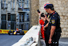 GP AZERBAIJAN, Circuit Atmosfera - Police watch Max Verstappen (NLD) Red Bull Racing RB18.
10.06.2022. Formula 1 World Championship, Rd 8, Azerbaijan Grand Prix, Baku Street Circuit, Azerbaijan, Practice Day.
 - www.xpbimages.com, EMail: requests@xpbimages.com © Copyright: Coates / XPB Images