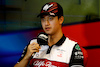 GP AZERBAIJAN, Guanyu Zhou (CHN) Alfa Romeo F1 Team in the FIA Press Conference.
10.06.2022. Formula 1 World Championship, Rd 8, Azerbaijan Grand Prix, Baku Street Circuit, Azerbaijan, Practice Day.
- www.xpbimages.com, EMail: requests@xpbimages.com © Copyright: XPB Images