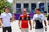 GP AZERBAIJAN, (L to R): George Russell (GBR) Mercedes AMG F1 with Carlos Sainz Jr (ESP) Ferrari e Pierre Gasly (FRA) AlphaTauri.
10.06.2022. Formula 1 World Championship, Rd 8, Azerbaijan Grand Prix, Baku Street Circuit, Azerbaijan, Practice Day.
- www.xpbimages.com, EMail: requests@xpbimages.com © Copyright: Bearne / XPB Images