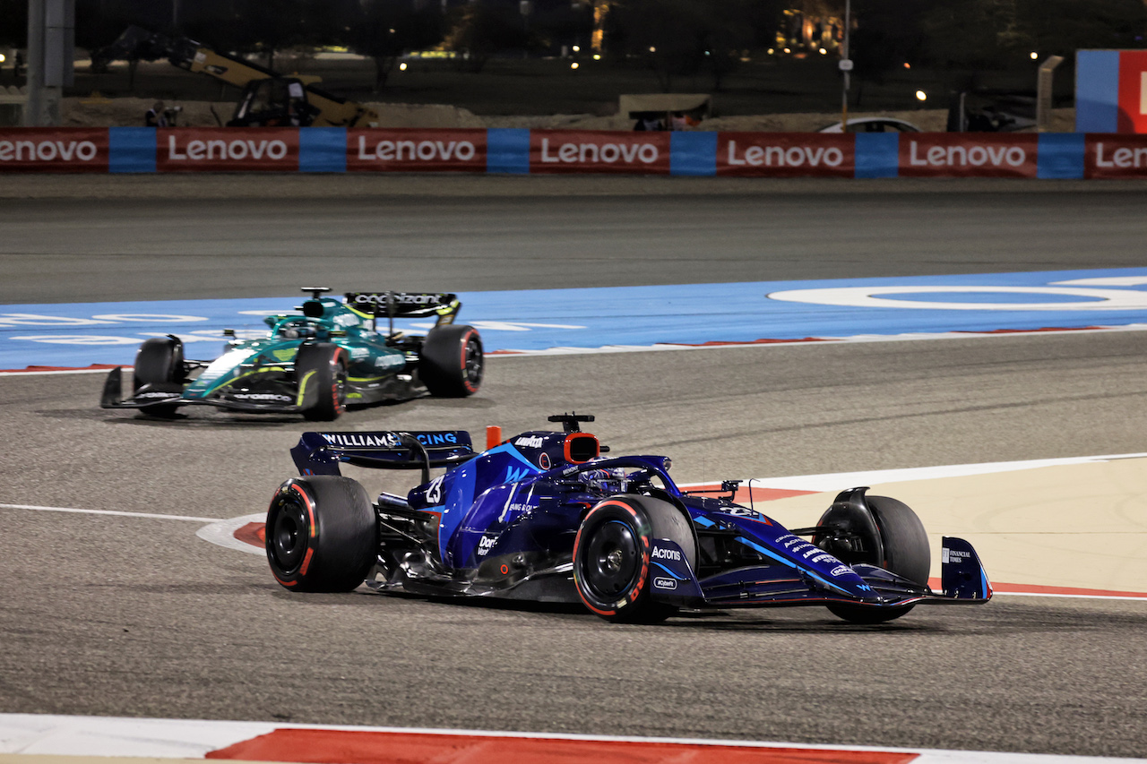 GP BAHRAIN, Alexander Albon (THA) Williams Racing FW44.
20.03.2022. Formula 1 World Championship, Rd 1, Bahrain Grand Prix, Sakhir, Bahrain, Gara Day.
- www.xpbimages.com, EMail: requests@xpbimages.com © Copyright: Bearne / XPB Images