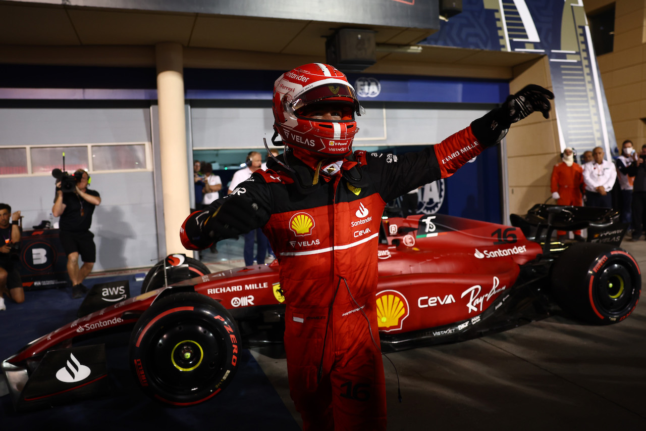 GP BAHRAIN, 1st place Charles Leclerc (MON) Ferrari.
20.03.2022. Formula 1 World Championship, Rd 1, Bahrain Grand Prix, Sakhir, Bahrain, Gara Day.
- www.xpbimages.com, EMail: requests@xpbimages.com © Copyright: Batchelor / XPB Images