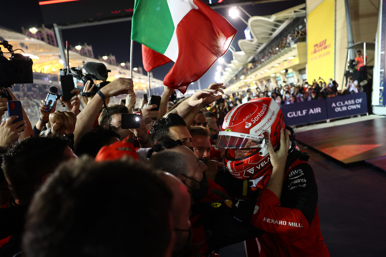 GP BAHRAIN, 1st place Charles Leclerc (MON) Ferrari.
20.03.2022. Formula 1 World Championship, Rd 1, Bahrain Grand Prix, Sakhir, Bahrain, Gara Day.
- www.xpbimages.com, EMail: requests@xpbimages.com © Copyright: Batchelor / XPB Images