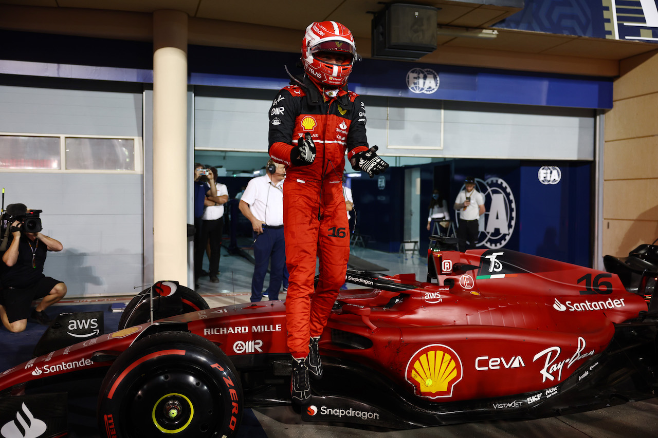 GP BAHRAIN, 1st place Charles Leclerc (MON) Ferrari.
20.03.2022. Formula 1 World Championship, Rd 1, Bahrain Grand Prix, Sakhir, Bahrain, Gara Day.
- www.xpbimages.com, EMail: requests@xpbimages.com ¬© Copyright: Batchelor / XPB Images